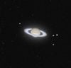 Celestial Void - A View Of the Rings Of Saturn From a Capsule Hurtling Through Outer Space