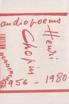 Henri Chopin - Audiopoems 1956-1980