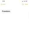 Freedom.
