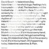 David Bowie - Valentine&rsquo;s Day