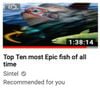 Sintel - Top Ten most Epic fish of all time