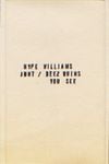 Hype Williams - Junt / Deez Ruins You See