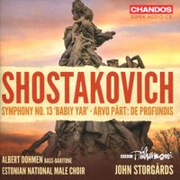 BBC Philharmonic - Shostakovich: Symphony No. 13 "Babiy Yar"; Arvo P&auml;rt: De profundis