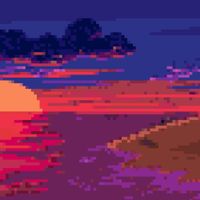 Pixel Sunset - Coldline Miami