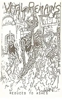Vital Remains - Reduced to Ashes