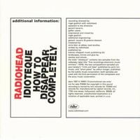 Radiohead - Idioteque / How to Disappear Completely