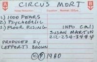 Circus Mort - Circus Mort (Demo 1980)