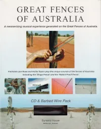 Jon Rose - Great Fences of Australia