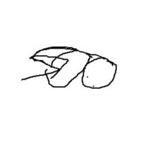 Michael Motorcycle - fetal position