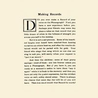 Various Artists - Making Records: Home Recordings c. 1890​-​1920