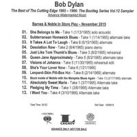 Bob Dylan - The Best of the Cutting Edge 1965-1966: The Bootleg Series Vol.12 Sampler Barnes & Noble In-Store Play - November 2015