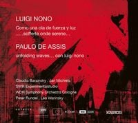 SWR Experimentalstudio / WDR Symphony Orchestra Cologne / Peter Rundel / L&eacute;o Warinsky / Claudia Bar - Luigi Nono: Como una ola de fuerza y luz; .....sofferte onde serene... / Paulo de Assis: unfolding waves... con luigi nono