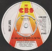 Billy Joel - If I Only Had The Words (To Tell You)