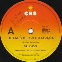Billy Joel - The Times They Are A Changin'