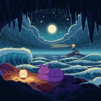 Purrple Cat - Eye of the Storm