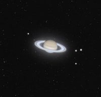 Celestial Void - A View Of the Rings Of Saturn From a Capsule Hurtling Through Outer Space