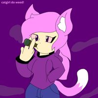 m4y4h4n - Catgirl Do Weed!