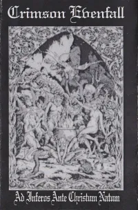Crimson Evenfall - Ad Inferos Ante Christum Natum