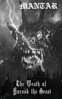 Mantar - The Wrath of Hornuk the Great
