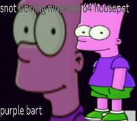 Snot Tickling Nintendo 64 Housepet - purple bart