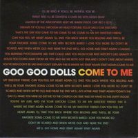 Goo Goo Dolls - Come to Me