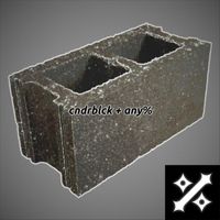 cinder block - cndrblck + any%
