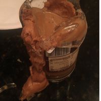 trabint - when ur peanut butter jar breaks and u can't eat the peanut butter cos you would be eating glass