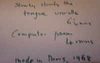 Bob Cobbing - Slowly Slowly the Tongue Unrolls / Computer Poem