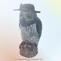 Owly The Complacent Owl - LET THE LIGHT VAPORISE YOUR IMAGE