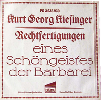 Kurt Georg Kiesinger - Rechtfertigungen Eines Sch&ouml;ngeistes Der Barbarei