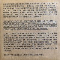 Frank Thomas Howeg - Liebe Freunde der Edition Howeg. Jetzt...