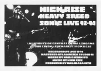 High Rise - Heavy Speed Sonic Live 93-94