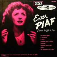 &Eacute;dith Piaf - Chansons des caf&eacute;s de Paris