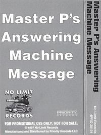 Master P - Master P's Answering Machine Message