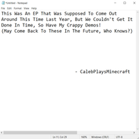 CalebPlaysMinecraft - Out Of Luck (SCRAPPED DEMOS)