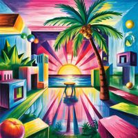 Ultra Saturated Color Decoration - Contemporary Vacation Expectations