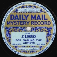 [unknown artist] - Daily Mail Mystery Record