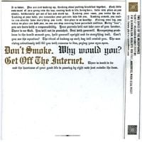 The Microphones - Don't Smoke / Get Off the Internet