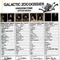 Arthur Brown's Kingdom Come - Galactic Zoo Dossier