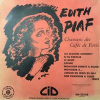 &Eacute;dith Piaf - Chansons Des Caf&eacute;s De Paris