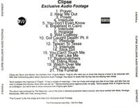 Clipse - Exclusive Audio Footage