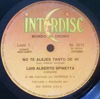 Luis Alberto Spinetta - No te alejes tanto de m&iacute; / Ser&aacute; que la canci&oacute;n lleg&oacute; hasta el sol