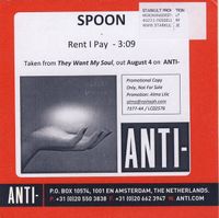 Spoon - Rent I Pay