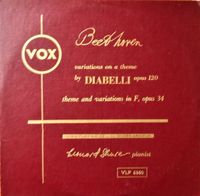 Leonard Shure - Variations on a Theme by Diabelli Opus 120; Theme and Variations in F, Opus 34