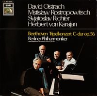 The Berlin Philharmonic Orchestra / Herbert Von Karajan / David Oistrakh / Mstislav Rostropovich / Sviatoslav Richter - Triple Concerto