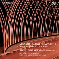 Die K&ouml;lner Akademie / Michael Alexander Willens / Ronald Brautigam - Mozart: Piano Concertos Nos. 19 in F major & 23 in A major