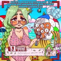 Cement Tea - Cute Reporter Standing in The Middle of An Apocalypse of Mutant Beachballs