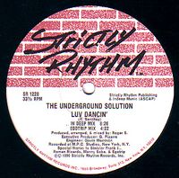 The Underground Solution - Luv Dancin' / Deep in My Mind / Afterthought