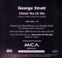 George Strait - Check Yes or No