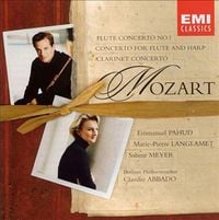 Emmanuel Pahud / Marie-Pierre Langlamet / Sabine Meyer / Berliner Philharmoniker / Claudio Abbado - Mozart: Flute Concerto No. 1, K. 313 - Flute and Harp Concerto, K. 299 & Clarinet Concerto, K. 622